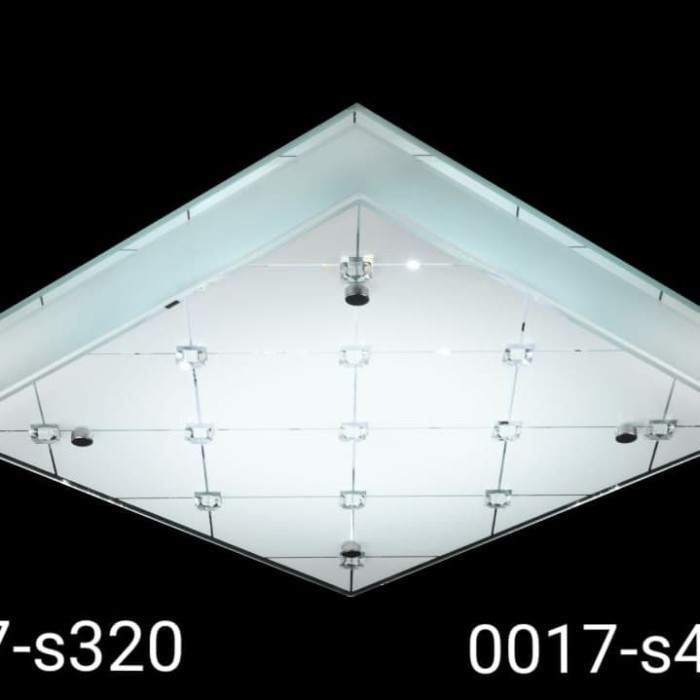 Lampu Plafon Hias Led 3 Warna Kotak Mewah 42 X 42 Lampu