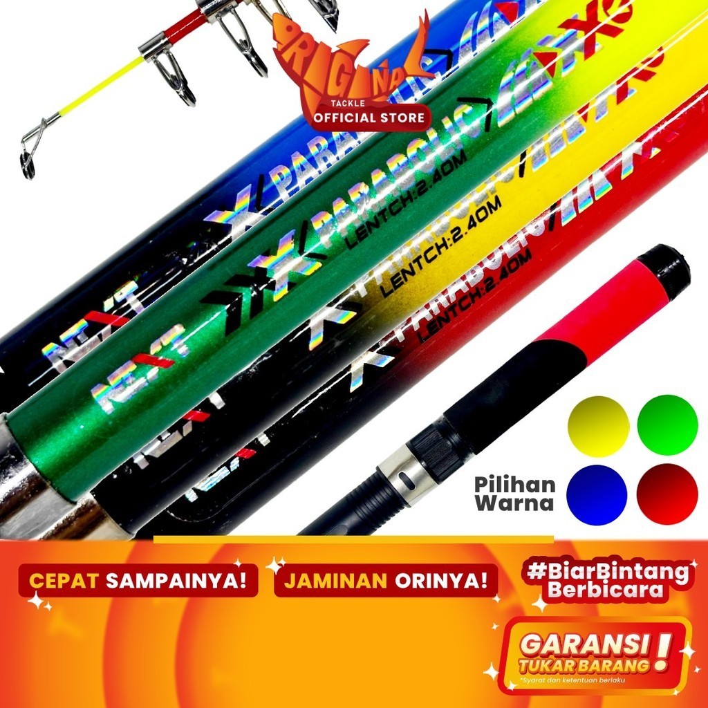 Joran Pancing Spinning NEXT Parabolic Antena Murah Fiber 180cm 150cm 210cm 240cm 300cm 360cm