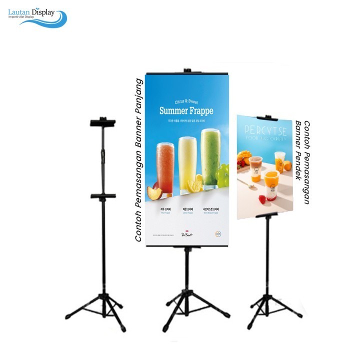 Standing Banner Poster, Tripod Standing Banner Promosi, Tripod Banner