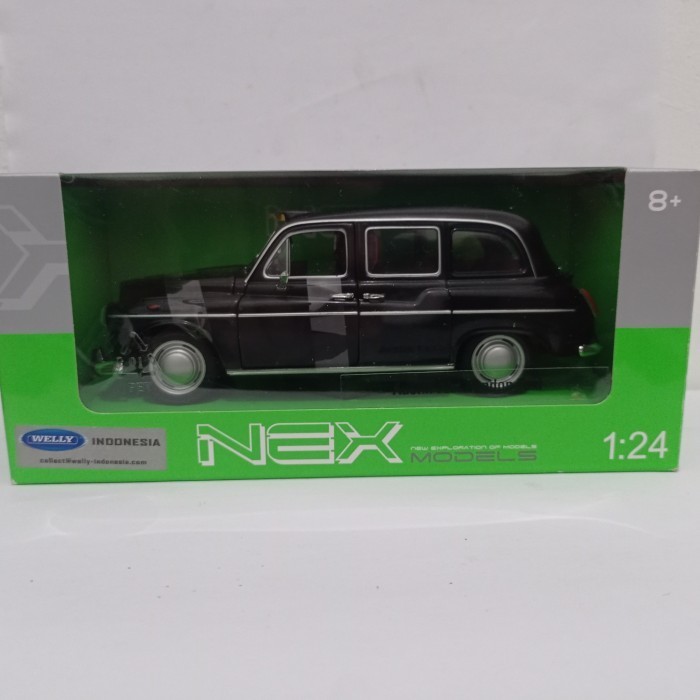 Ane Diecast Mobil London Taxi Austin Fx4 Welly 1:24 Mainan Koleksi Murah