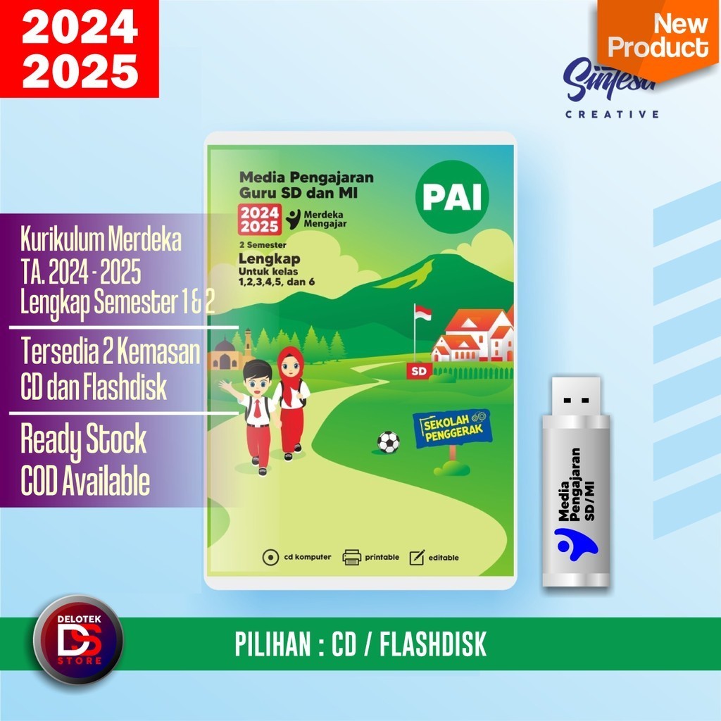 CD & FLASHDISK PERANGKAT PEMBELAJARAN RPP MODUL AJAR KURIKULUM MERDEKA MAPEL PAI KELAS 123456 UNTUK 