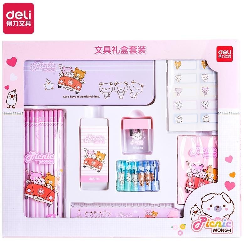 

Gratis Ongkir Deli Set Alat Tulis Sekolah / School Stationary Set Pink Biru Paket Hemat Super Lengkap 68891 Gratis Ongkir