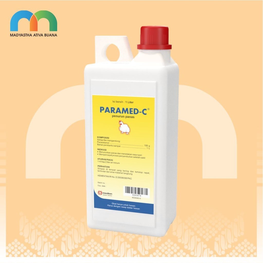 Paramed Cair 1 L Medion Obat penurun panas Ayam