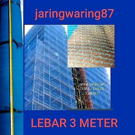 JARING PROYEK POLYNET BANGUNAN WARING BIRU P.100M X L.3M