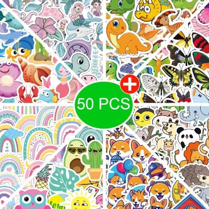 

SS19918 - 50PCS DECORATIVE WATERPROOF STICKERS HIGH QUALITY COLLECTION Toko ADJ