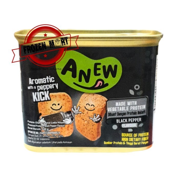 

ANEW Processed Protein / Vegetarian Luncheon / Daging Vegetarian 340Gr K02