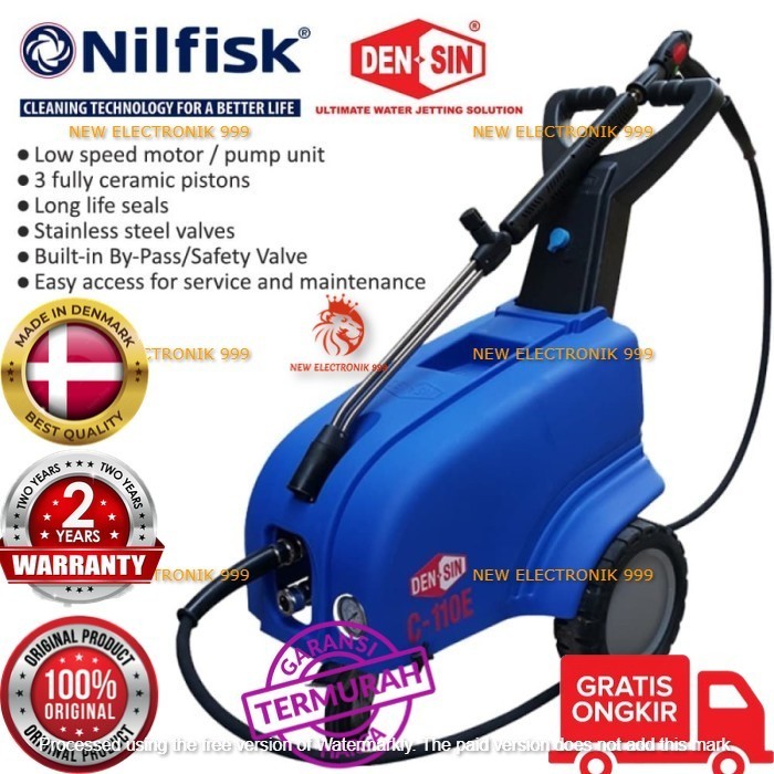 NILFISK HIGH PRESSURE CLEANER COLD C110E DENSIN 110BAR NILFISK PROMO