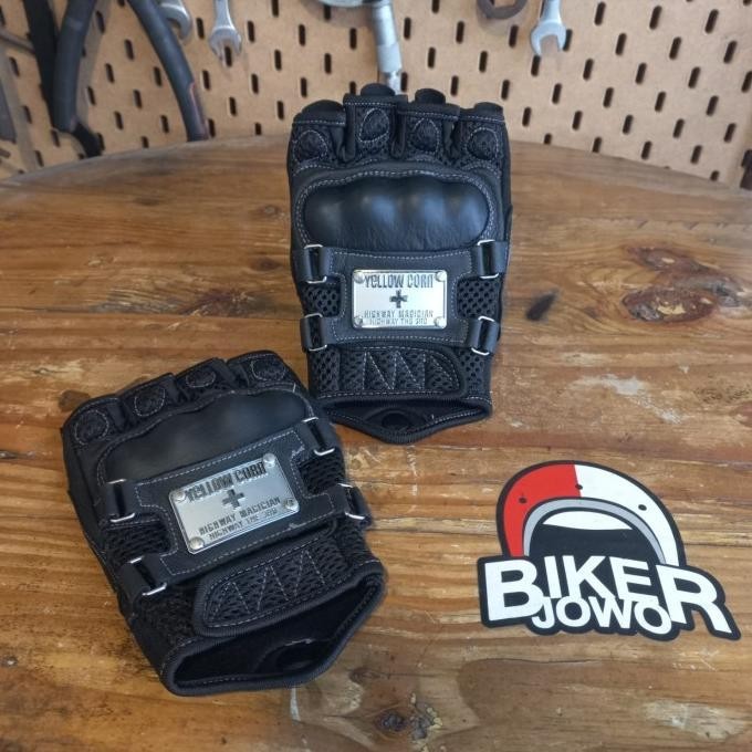 Sarung Tangan Motor Yellow Corn Titanium Riding Gloves Biker