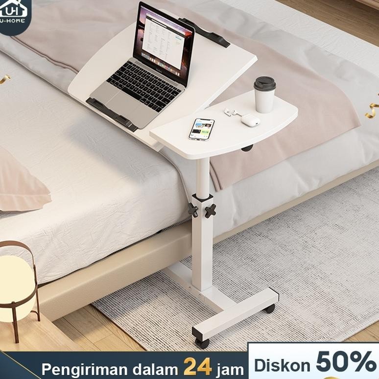 Meja Lipat Laptop Tinggi Adjustable Meja Kerja Belajar Meja kantor Portable Rotate Meja Minimalis
