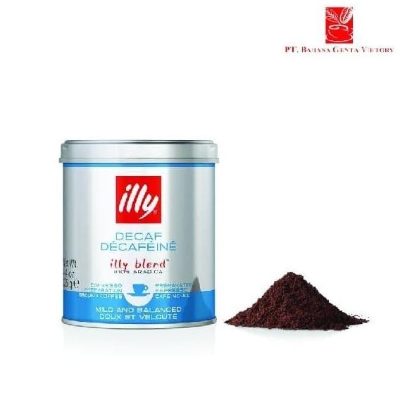 

Silahkan Gan Illy DECAF Coffee / Bubuk Kopi DECAF / Decaffeinated CLASSICO 125 gr