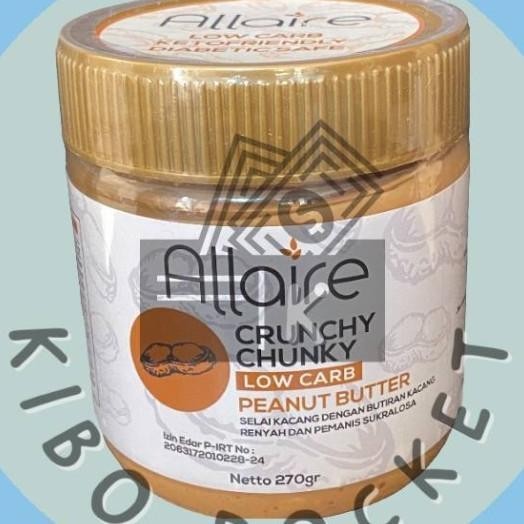 

Allaire Kethobetic Crunchy Chunky Peanut Butter Selai Kacang 270 Gr