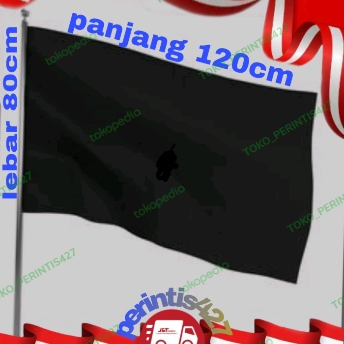 ~@~@~@~@] BENDERA HITAM POLOS