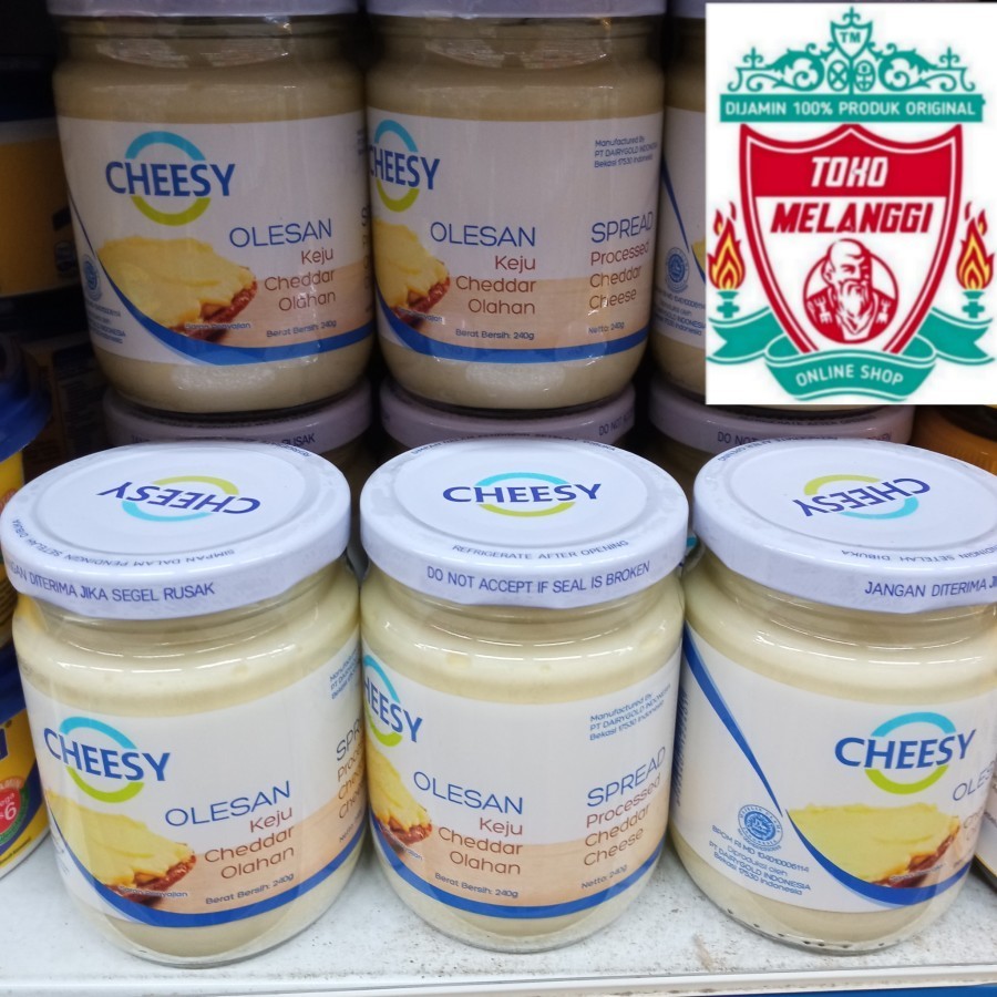

Cheesy Spread Cheddar Cheese 240 gr | Keju Oles Olahan