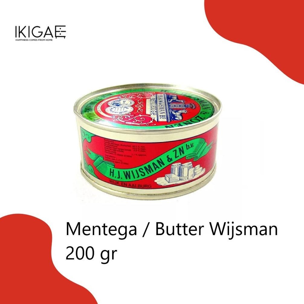 

(DISKON) MENTEGA / BUTTER PREMIUM WIJSMAN / WISMAN 200 GR KALENG