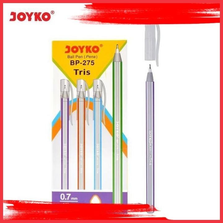 

(ekam) ball pen pulpen pena bolpen bolpoin joyko bp-275 0.7 mm hitam biru