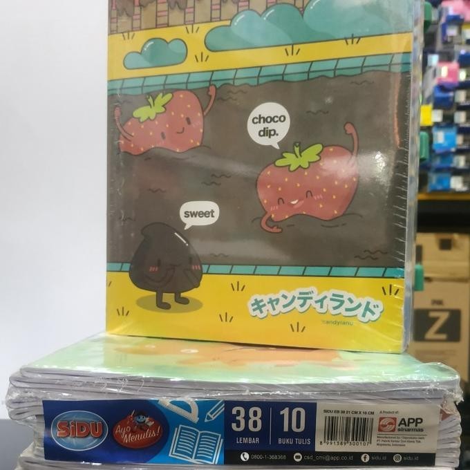 

Buku Tulis Sidu 38 lembar 1 pack isi 10 buku