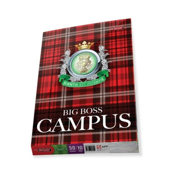 

Buku Tulis Big Boss Campus 50 Lembar (per Pak)