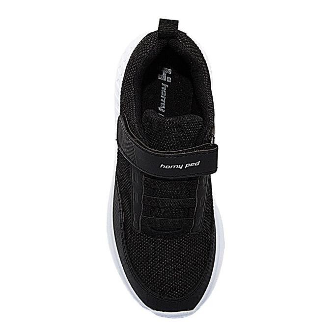 Homyped Lucio 02 Sepatu Sekolah Anak Hitam Putih