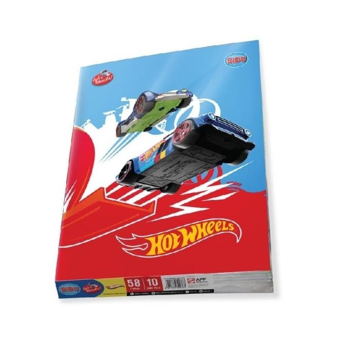 

SiDU Buku Tulis Hotwheels 58 Lembar - 10 Buku