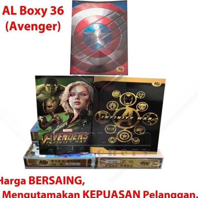 

Buku Tulis AL Gold Boxy 36 Lembar Frozen / B5 Bigboss Avenger 36 Lbr