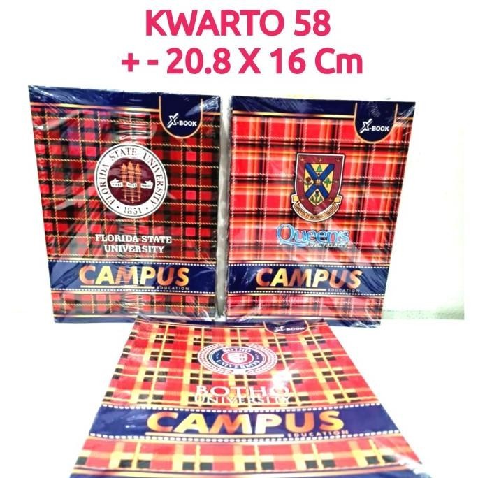 

Buku Tulis Kwarto 58 Lembar CAMPUS RANDOM 10 Buku