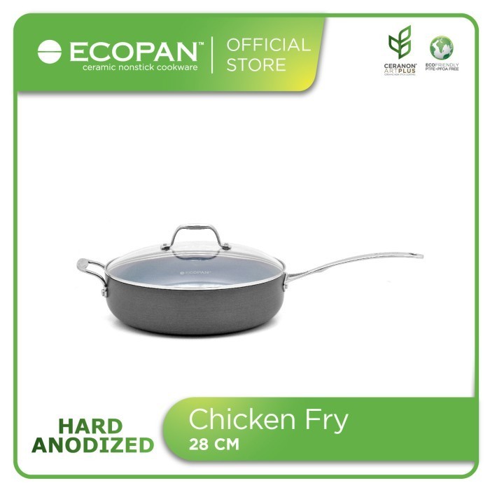 Ecopan Ha Chicken Fry 28Cm / Wajan Keramik Anti Lengket