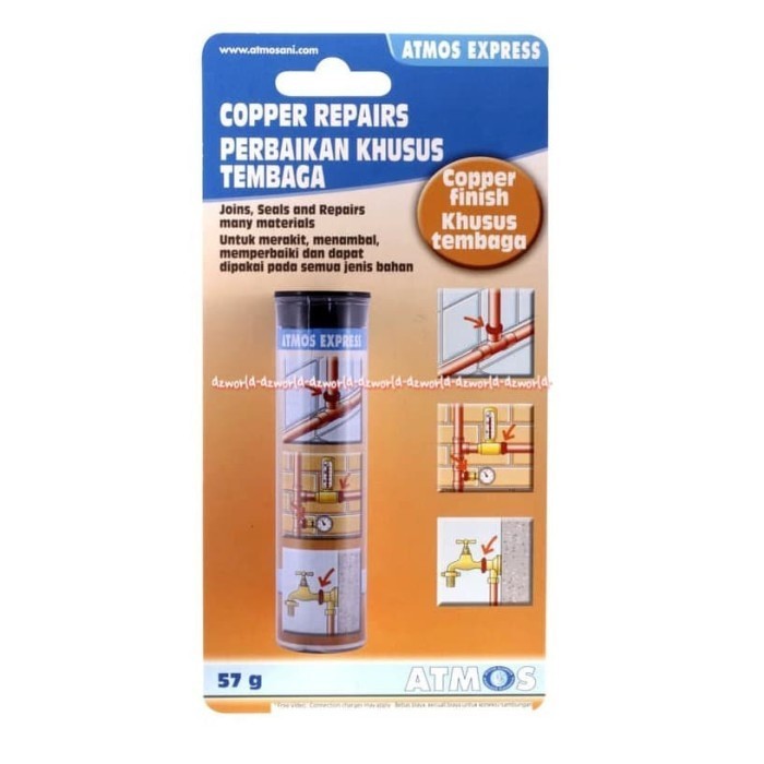 Atmos Express Copper Repair Lem Perbaikan Pipa Khusus Tembaga 57Gr