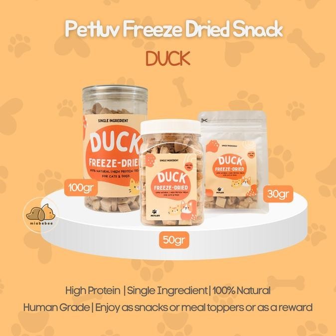

Petluv Duck Freeze Dried Snack/Duck Treat Untuk Anjing Kucing CS