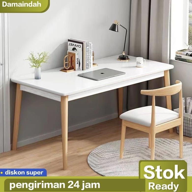 Meja Belajar Minimalis Set Kursi / Meja Kerja / Meja Komputer Minimalis / Meja Laptop / Meja Kerja K