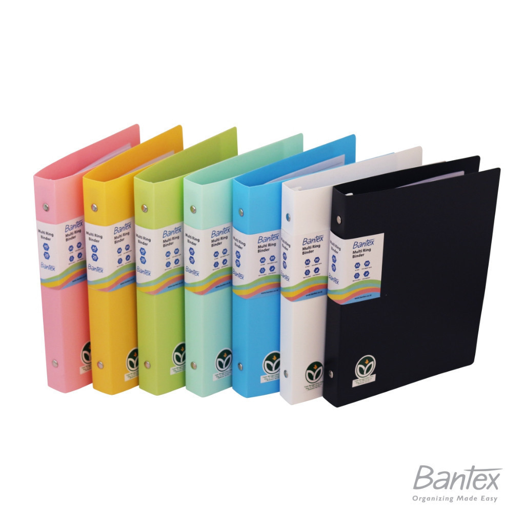 

[BINTANG AR STATIONERY] Bantex New Trendy Multi Ring Binder A5 20 Ring - 3524