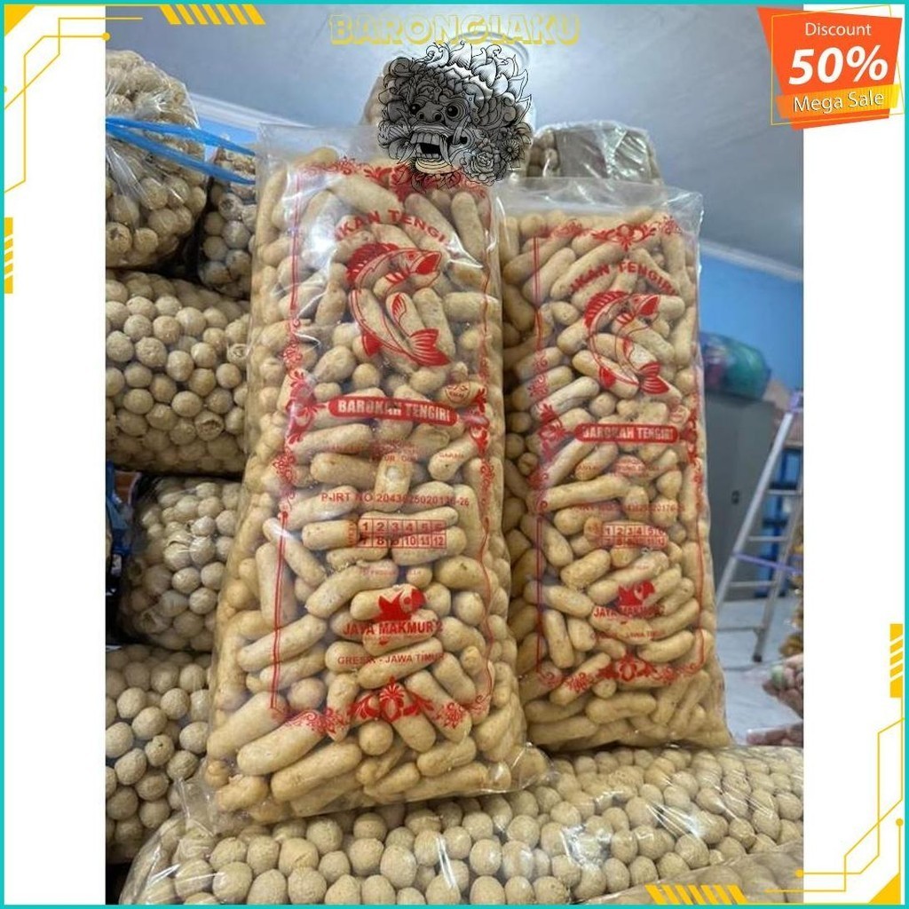 

1Kg Kerupuk Ikan Tengiri Premium Amplang Tengiri Khas Jawa Timur Siap Kirim