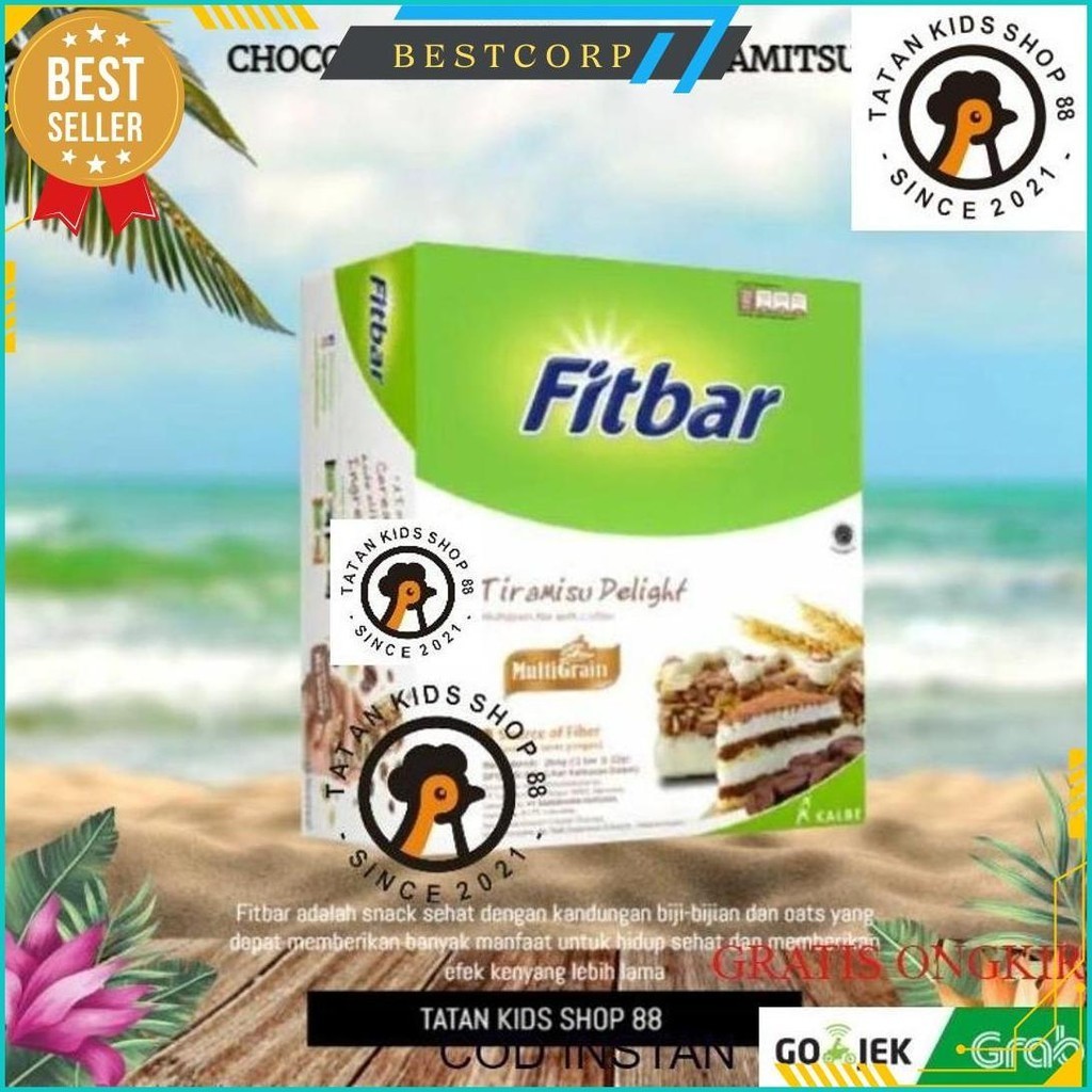 

Fitbar 1 Box Isi 12Pcs Coklat Fruits Delight Tiramisu Distributor Cemilan Sehat Diet Cod