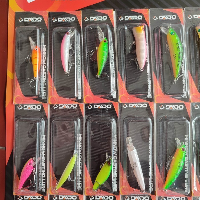 Minow Casting Lure / Umpan Pancing Daido 1 Set Murah