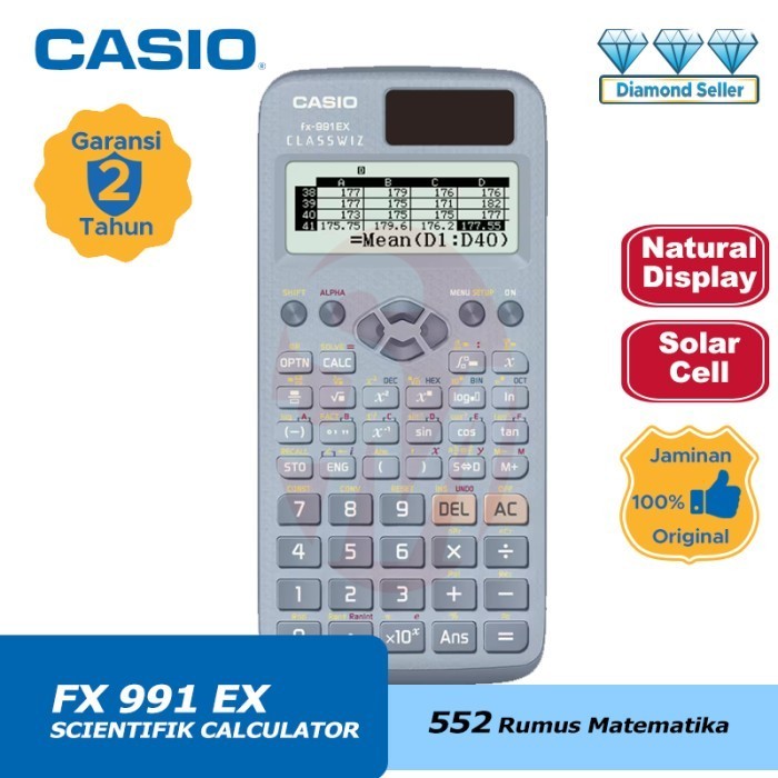 

Ready Kalkulator Casio FX 991 EX Blue