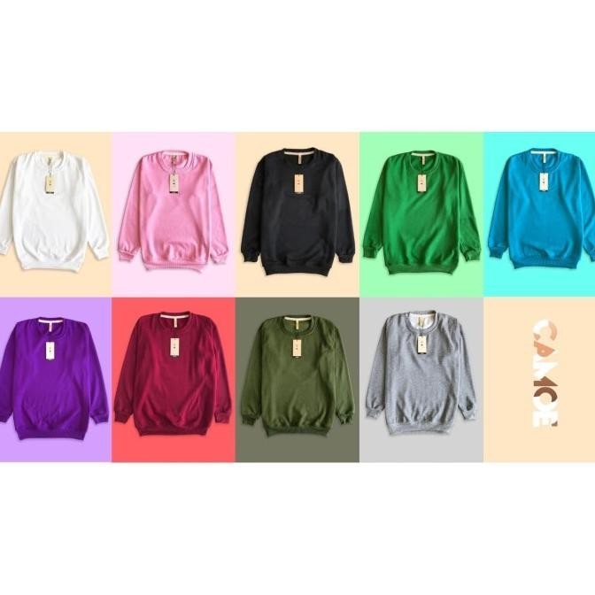 Fashion | Sweater Sweatshirt + Design Suka Suka / Custom Tulisan / Logo / Foto