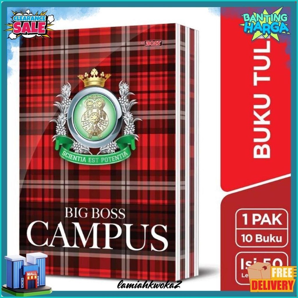 

[Pack 10 Bk] Buku Tulis Big Boss Isi 50 Lembar / Buku Tulis Isi 50 Lembar Panjang (Lagi Diskon)