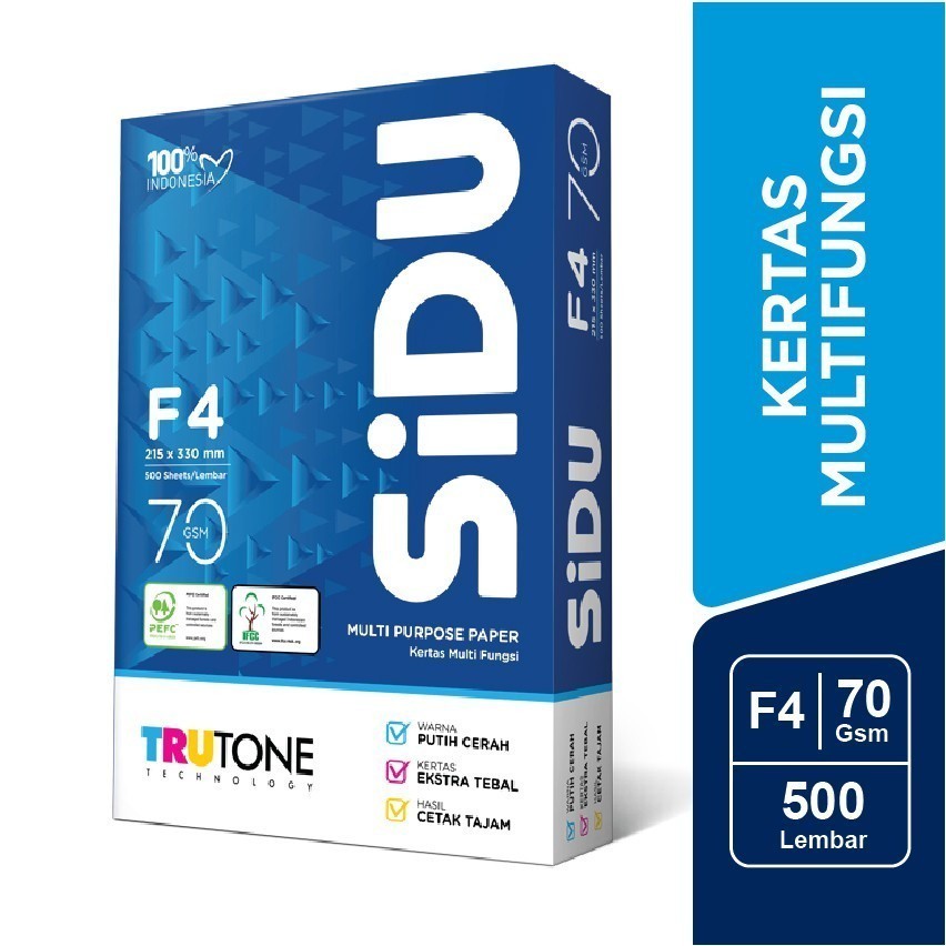 

[ONE's Stationery] Sinar Dunia Kertas Fotocopy 70 GSM Folio per RIM - SDU PC 70 F4G