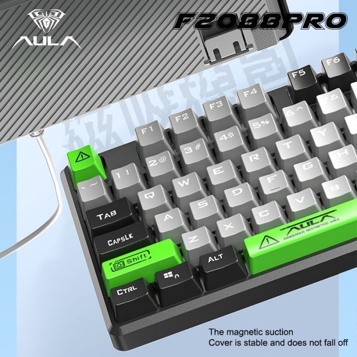 Keyboard Gaming Multimedia Mechanical Aula F2088 Pro