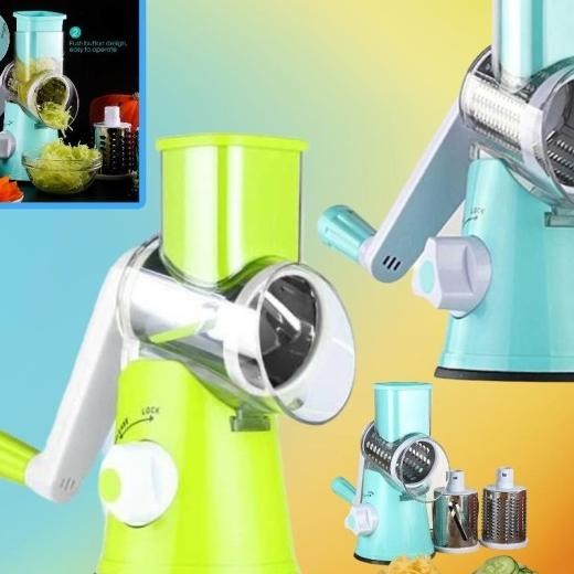 Parutan Pemotong Sayur Kentang Wortel Spiralizer Putar Manual Tangan