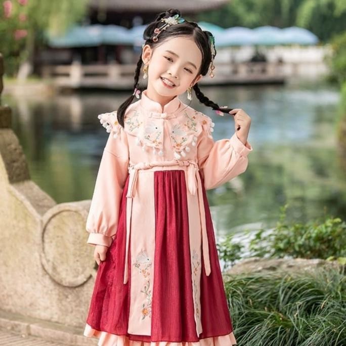 Cheongsam girl dress chinese new year traditional dress cheongsam flow