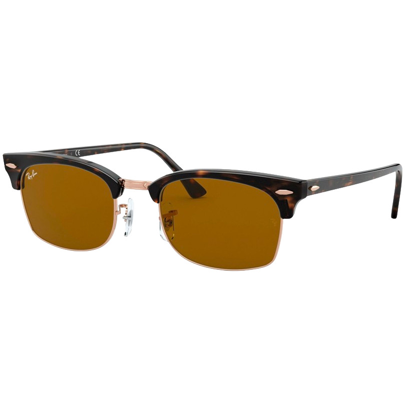 Ray-Ban Sunglass Clubmaster Square RB 3916 1309/33 52 Havana Brown B15