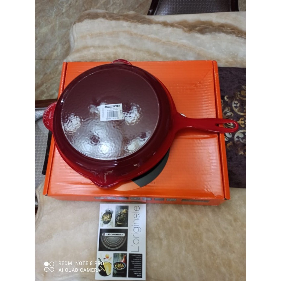 Le Creuset Enameled Cast Iron Skillet 26 Cm Wajan Cast Iron