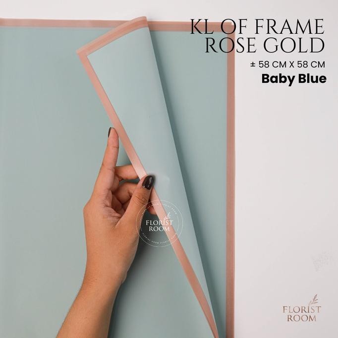 

20 Lembar KL of Frame Colour Rose Gold - Wrapping Bunga - cellophane