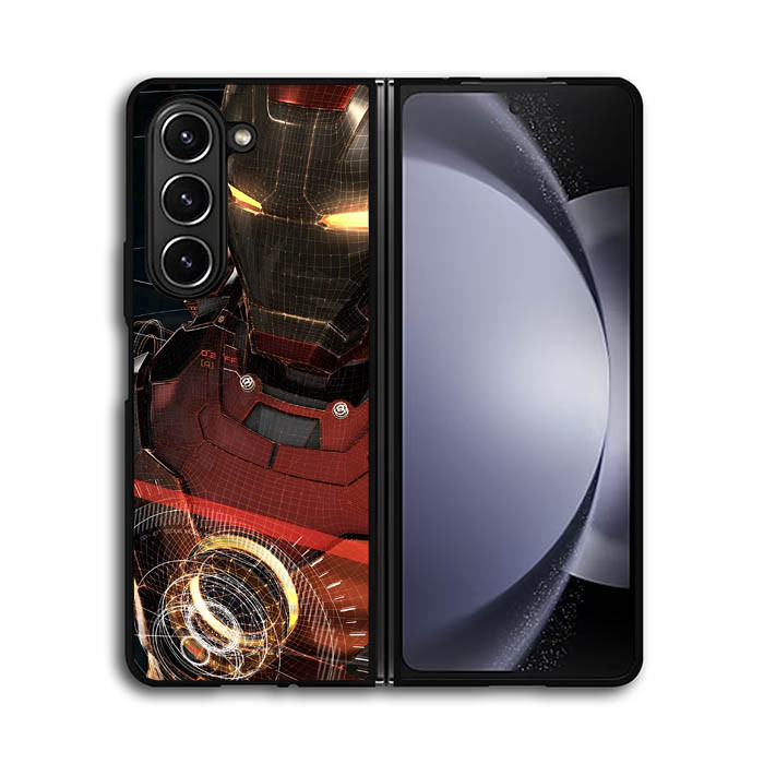 Casing Hardcase Softcase Custom Samsung Galaxy Z Flip 6 5 4 3 Z Fold 6 5 4 3 5G Iron Man Marvel AB38