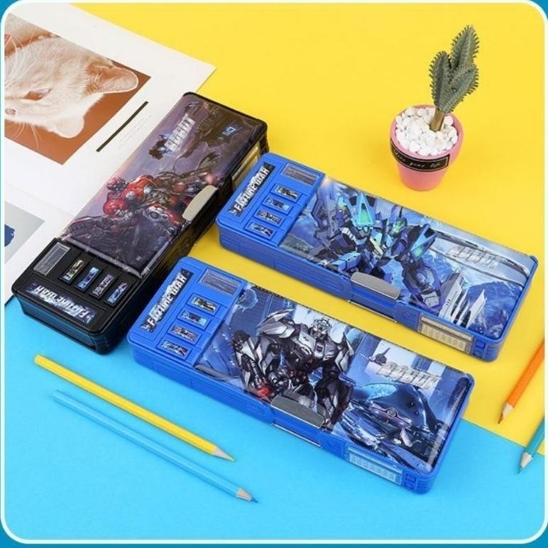 

GC27 Kotak Pensil Robot Anime Tempat Pensil Multifungsi 4 Tombol Pencil Case Anak Laki Laki Murah