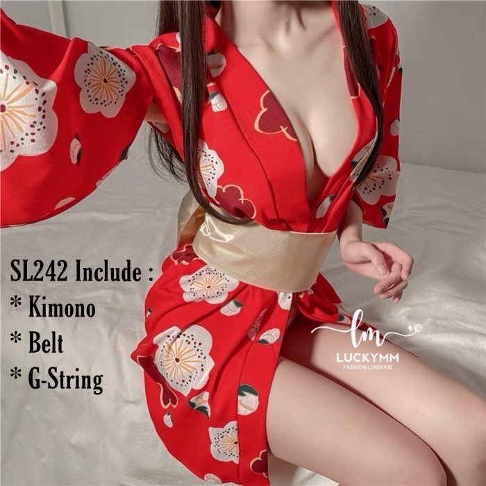 HEMAT Sexy lingerie kostum kimono jepang baju tidur sexy lingerie wanita 242