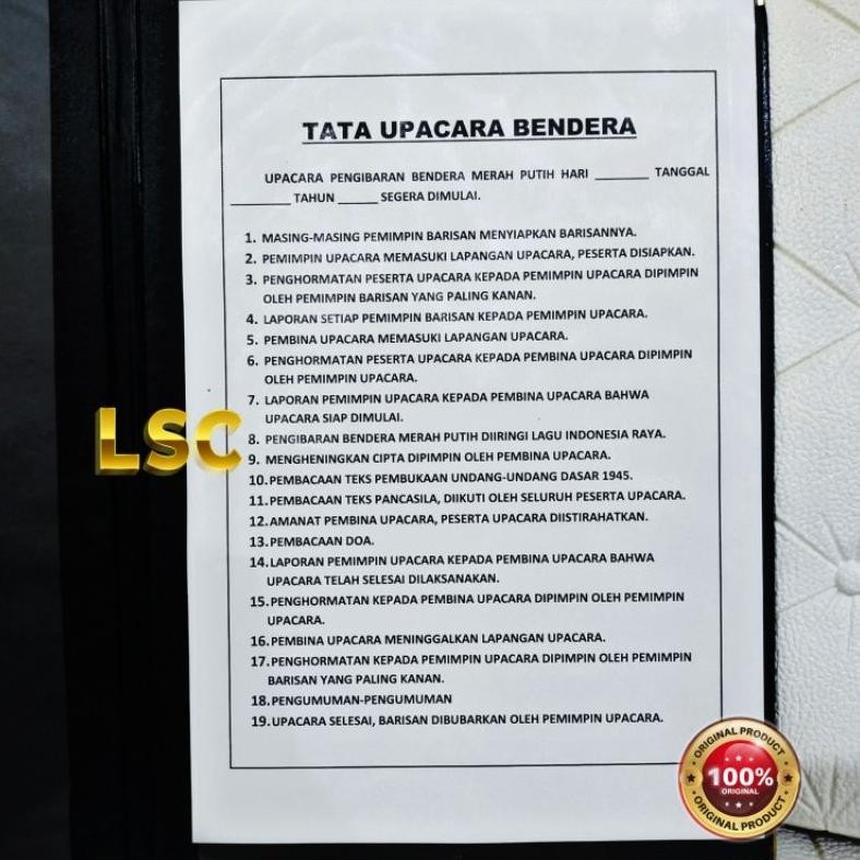 

iQ45 Perlengkapan map upacara isi 5 dengan atau tanpa slempang Sale