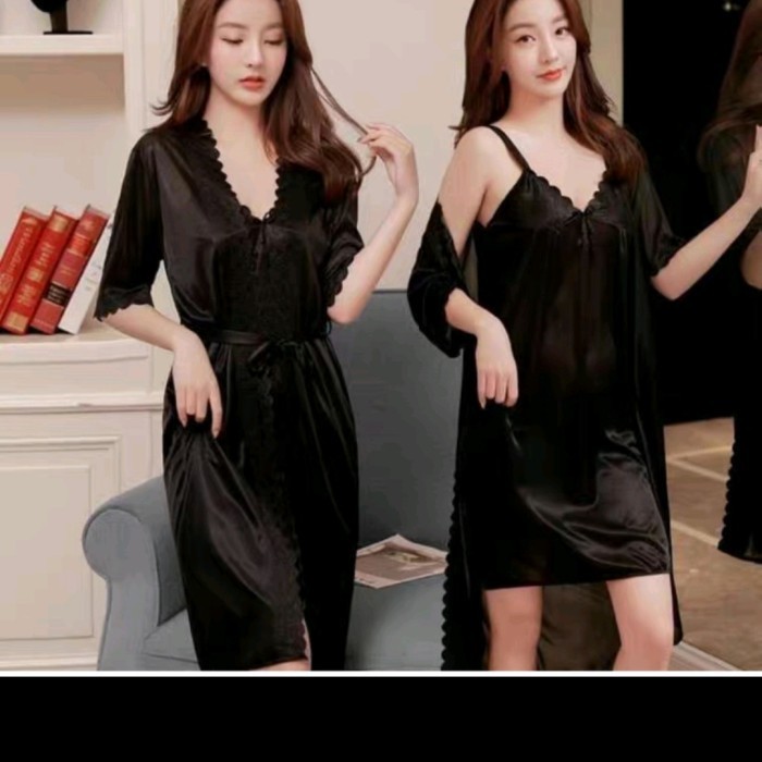 DISKON kimono lingerie set 2in 1 sexy