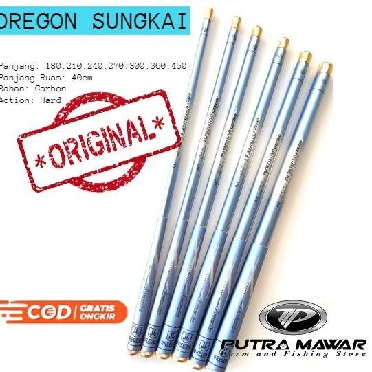 New Joran Pancing Tegek Kolong Oregon Rawit 150 180 210  240 270 300 360 450 Bahan Original Carbon R
