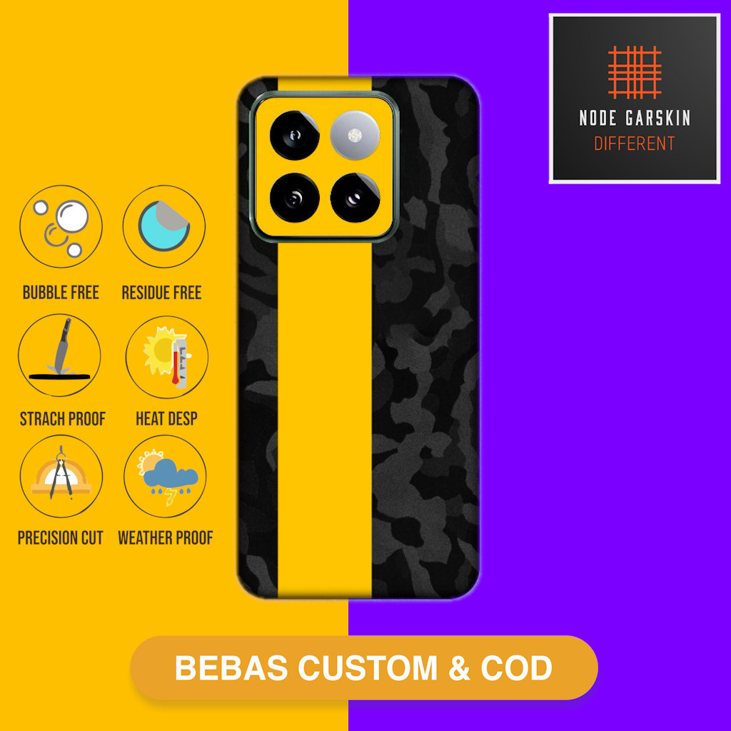 Garskin Skin xiaomi 14 Fullbody atau Backonly - dual tone Kode - 6dz8
